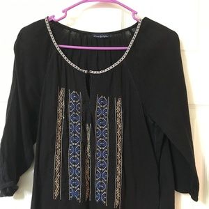 American Eagle 3/4 sleeve Boho top